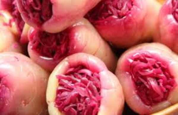 Lilakáposztával töltött tv paprika 350gr
